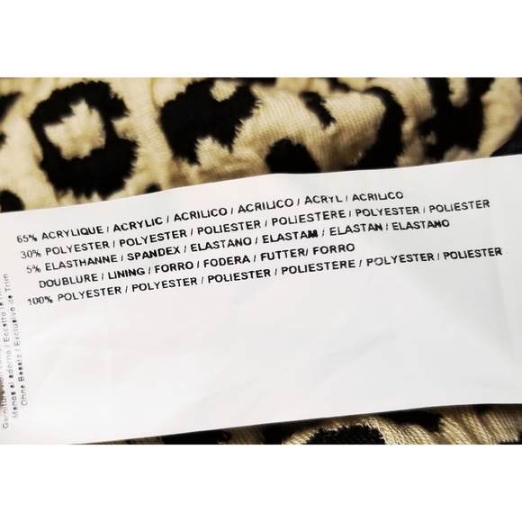 Joseph Ribkoff Skirt Black White Animal Print sz 8 - Picture 7 of 8